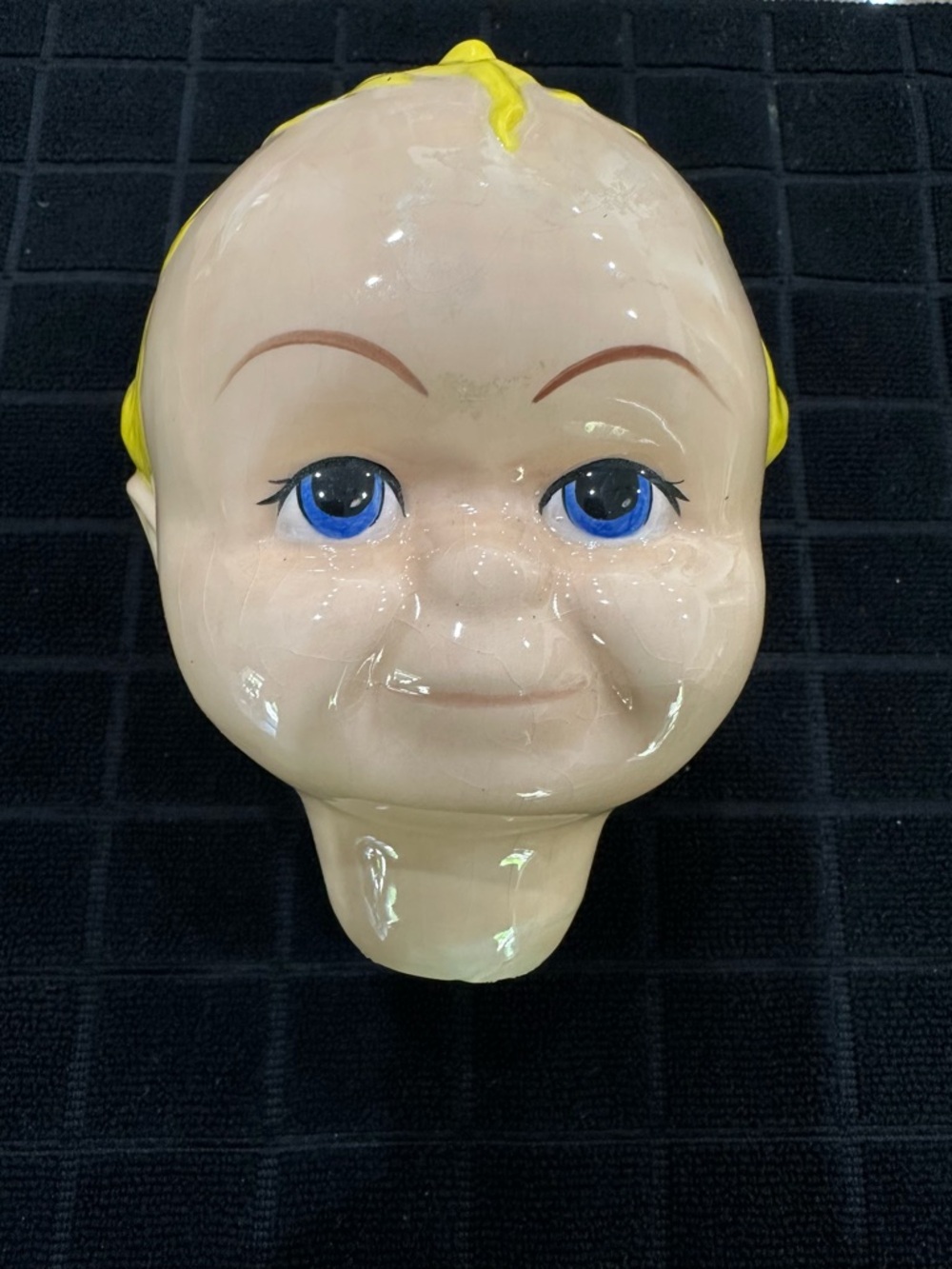 Vintage Porcelain or Ceramic Baby Boy Doll Head